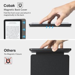 Cobak étui magnétique pour kindle paperblanc 12e génération 2024 (7") et kindle colorsoft - compatible avec iphone magsafe, char