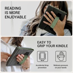 Cobak étui pour 7" kindle paperblanc 2024 (12e génération) et kindle colorsoft & hanvon avec dragonne, réveil/sommeil automatiqu