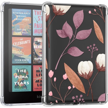 Cobak étui transparent pour kindle paperblanc 12ème génération (2024) et kindle colorsoft signature edition - housse souple et l