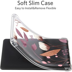 Cobak étui transparent pour kindle paperblanc 12ème génération (2024) et kindle colorsoft signature edition - housse souple et l