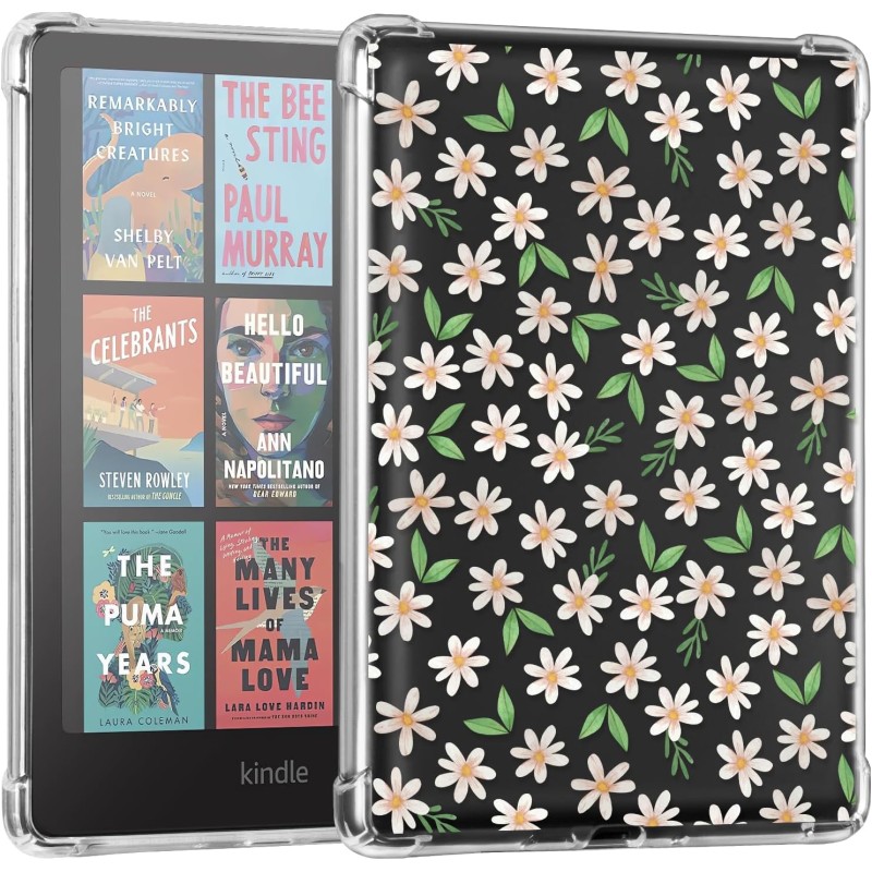 Cobak étui transparent pour kindle paperblanc 12ème génération (2024) et kindle colorsoft signature edition - housse souple et l