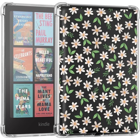 Cobak étui transparent pour kindle paperblanc 12ème génération (2024) et kindle colorsoft signature edition - housse souple et l