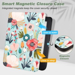 DMluna Étui Slimshell pour Kobo Clara Colour/ BW/ 2E, Tolino Shine Colour/Shine 5/4, Coque de Protection Magnétique avec Fonctio