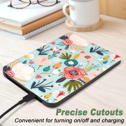 DMluna Étui Slimshell pour Kobo Clara Colour/ BW/ 2E, Tolino Shine Colour/Shine 5/4, Coque de Protection Magnétique avec Fonctio