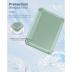 MoKo Coque pour 6" All-New Kindle (11ème Génération Modèle 2024/2022), Étui de Protection Ultra Clair en TPU Souple et Transpare