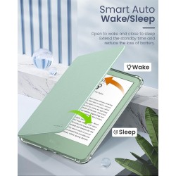 MoKo Coque pour 6" All-New Kindle (11ème Génération Modèle 2024/2022), Étui de Protection Ultra Clair en TPU Souple et Transpare