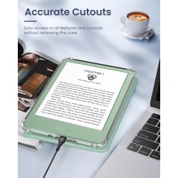 MoKo Coque pour 6" All-New Kindle (11ème Génération Modèle 2024/2022), Étui de Protection Ultra Clair en TPU Souple et Transpare