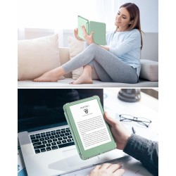 MoKo Coque pour 6" All-New Kindle (11ème Génération Modèle 2024/2022), Étui de Protection Ultra Clair en TPU Souple et Transpare