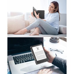 MoKo Coque pour 6" All-New Kindle (11ème Génération Modèle 2022), Étui de Protection Ultra Clair en TPU Souple et Transparent av