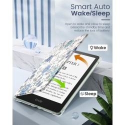 MoKo Coque pour 6" All-New Kindle (11ème Génération Modèle 2024/2022), Étui de Protection Ultra Clair en TPU Souple et Transpare