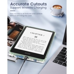 MoKo Coque pour 6" All-New Kindle (11ème Génération Modèle 2024/2022), Étui de Protection Ultra Clair en TPU Souple et Transpare