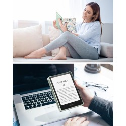 MoKo Coque pour 6" All-New Kindle (11ème Génération Modèle 2024/2022), Étui de Protection Ultra Clair en TPU Souple et Transpare