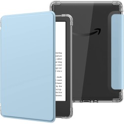 MoKo Coque pour Universel 6 Pouces Tablet et eBooks 2022, Étui de Protection Ultra Clair en TPU Souple et Transparent avec Auto 