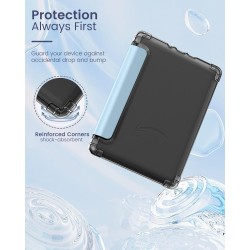 MoKo Coque pour Universel 6 Pouces Tablet et eBooks 2022, Étui de Protection Ultra Clair en TPU Souple et Transparent avec Auto 