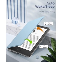 MoKo Coque pour Universel 6 Pouces Tablet et eBooks 2022, Étui de Protection Ultra Clair en TPU Souple et Transparent avec Auto 