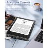 MoKo Coque pour Universel 6 Pouces Tablet et eBooks 2022, Étui de Protection Ultra Clair en TPU Souple et Transparent avec Auto 