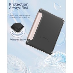 MoKo Coque pour Universel 6 Pouces Tablet et eBooks 2022, Étui de Protection Ultra Clair en TPU Souple et Transparent avec Auto 