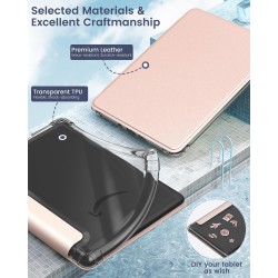 MoKo Coque pour Universel 6 Pouces Tablet et eBooks 2022, Étui de Protection Ultra Clair en TPU Souple et Transparent avec Auto 