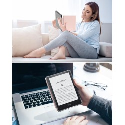 MoKo Coque pour Universel 6 Pouces Tablet et eBooks 2022, Étui de Protection Ultra Clair en TPU Souple et Transparent avec Auto 