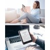 MoKo Coque pour Universel 6 Pouces Tablet et eBooks 2022, Étui de Protection Ultra Clair en TPU Souple et Transparent avec Auto 