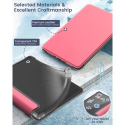 MoKo Coque pour Universel 6 Pouces Tablet et eBooks 2022, Étui de Protection Ultra Clair en TPU Souple et Transparent avec Auto 