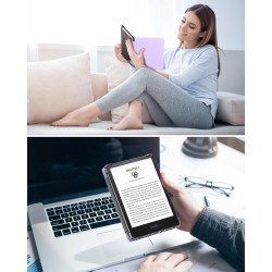 MoKo Coque pour 6" All-New Kindle (11ème Génération Modèle 2022), Étui de Protection Ultra Clair en TPU Souple et Transparent av