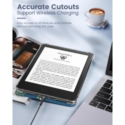 MoKo Coque pour 6" All-New Kindle (11ème Génération Modèle 2022), Étui de Protection Ultra Clair en TPU Souple et Transparent av