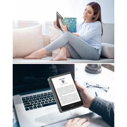 MoKo Coque pour 6" All-New Kindle (11ème Génération Modèle 2022), Étui de Protection Ultra Clair en TPU Souple et Transparent av