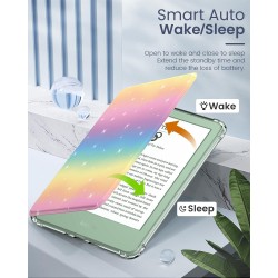MoKo Coque pour 6" All-New Kindle (11ème Génération Modèle 2024/2022), Étui de Protection Ultra Clair en TPU Souple et Transpare