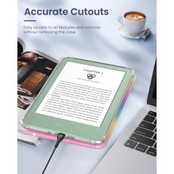 MoKo Coque pour 6" All-New Kindle (11ème Génération Modèle 2024/2022), Étui de Protection Ultra Clair en TPU Souple et Transpare