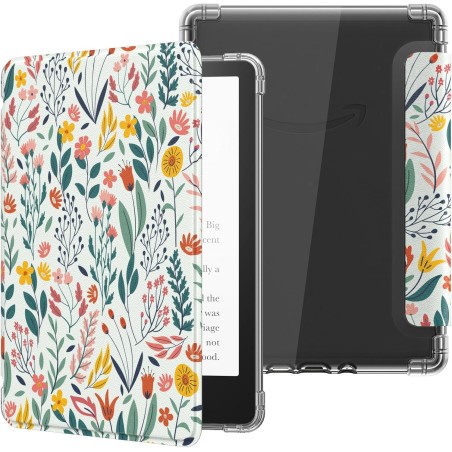 MoKo Coque pour 6" All-New Kindle (11ème Génération Modèle 2022), Étui de Protection Ultra Clair en TPU Souple et Transparent av