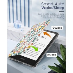 MoKo Coque pour 6" All-New Kindle (11ème Génération Modèle 2022), Étui de Protection Ultra Clair en TPU Souple et Transparent av