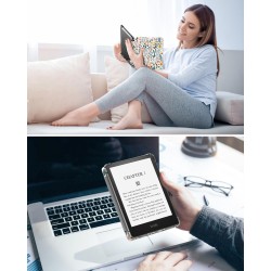 MoKo Coque pour 6" All-New Kindle (11ème Génération Modèle 2022), Étui de Protection Ultra Clair en TPU Souple et Transparent av