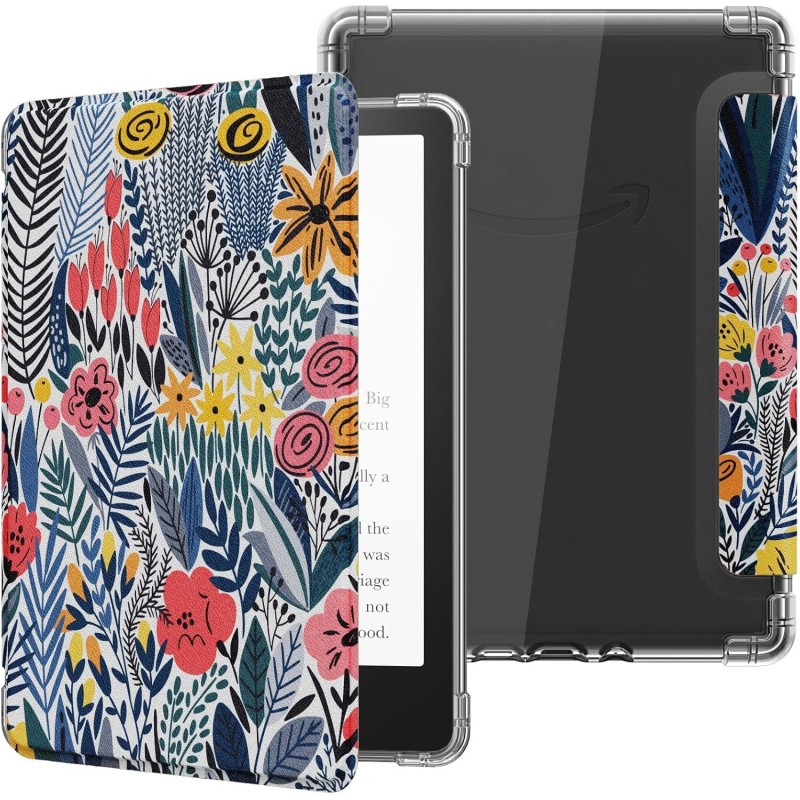 MoKo Coque pour Universel 6 Pouces Tablet et eBooks 2022, Étui de Protection Ultra Clair en TPU Souple et Transparent avec Auto 
