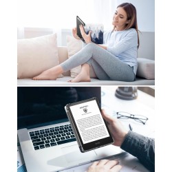 MoKo Coque pour 6" All-New Kindle (11ème Génération Modèle 2022), Étui de Protection Ultra Clair en TPU Souple et Transparent av