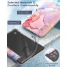 MoKo Coque pour Universel 6 Pouces Tablet et eBooks 2022, Étui de Protection Ultra Clair en TPU Souple et Transparent avec Auto 