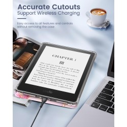 MoKo Coque pour Universel 6 Pouces Tablet et eBooks 2022, Étui de Protection Ultra Clair en TPU Souple et Transparent avec Auto 