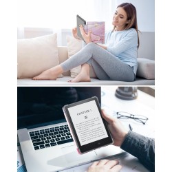 MoKo Coque pour Universel 6 Pouces Tablet et eBooks 2022, Étui de Protection Ultra Clair en TPU Souple et Transparent avec Auto 