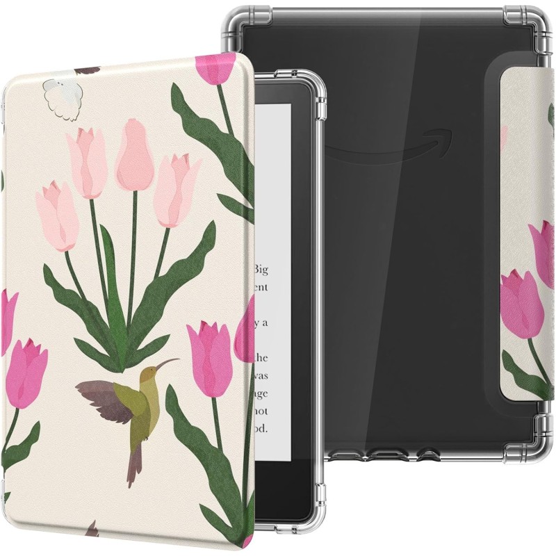 MoKo Coque pour Universel 6 Pouces Tablet et eBooks 2022, Étui de Protection Ultra Clair en TPU Souple et Transparent avec Auto 