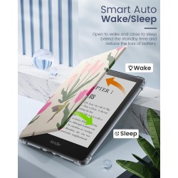MoKo Coque pour Universel 6 Pouces Tablet et eBooks 2022, Étui de Protection Ultra Clair en TPU Souple et Transparent avec Auto 