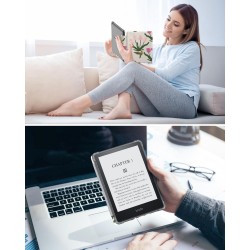 MoKo Coque pour Universel 6 Pouces Tablet et eBooks 2022, Étui de Protection Ultra Clair en TPU Souple et Transparent avec Auto 