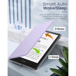 MoKo Coque pour Universel 6 Pouces Tablet et eBooks 2022, Étui de Protection Ultra Clair en TPU Souple et Transparent avec Auto 