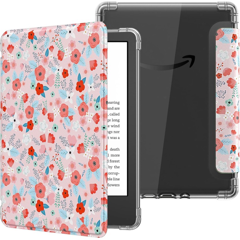 MoKo Coque pour 6" All-New Kindle (11ème Génération Modèle 2022), Étui de Protection Ultra Clair en TPU Souple et Transparent av