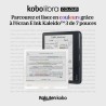 Kobo libra colour blanc | liseuse ebook couleur | écran couleur e ink kaleido™ 3 sans reflets de 7" | option mode sombre | étanc