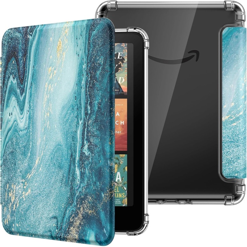 Moko coque pour 7" kindle paperblanc 12 gén modèle 2024 et kindle colorsoft signature edition 2024, étui de protection ultra cla