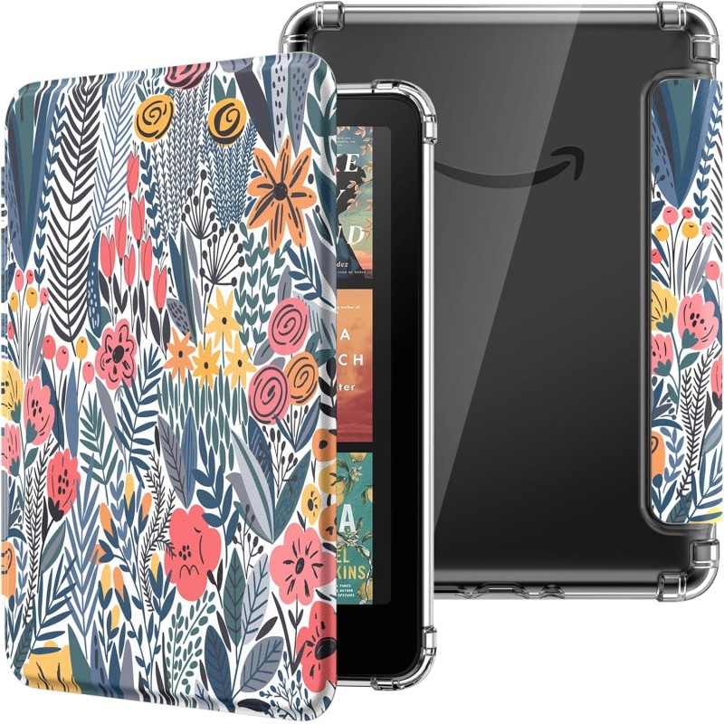 Moko coque pour 7" kindle paperblanc 12 gén 2024 et kindle colorsoft signature edition, étui de protection ultra clair en tpu so