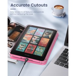 Moko coque pour 7" kindle paperblanc 12 gén modèle 2024 et kindle colorsoft signature edition 2024, étui de protection ultra cla