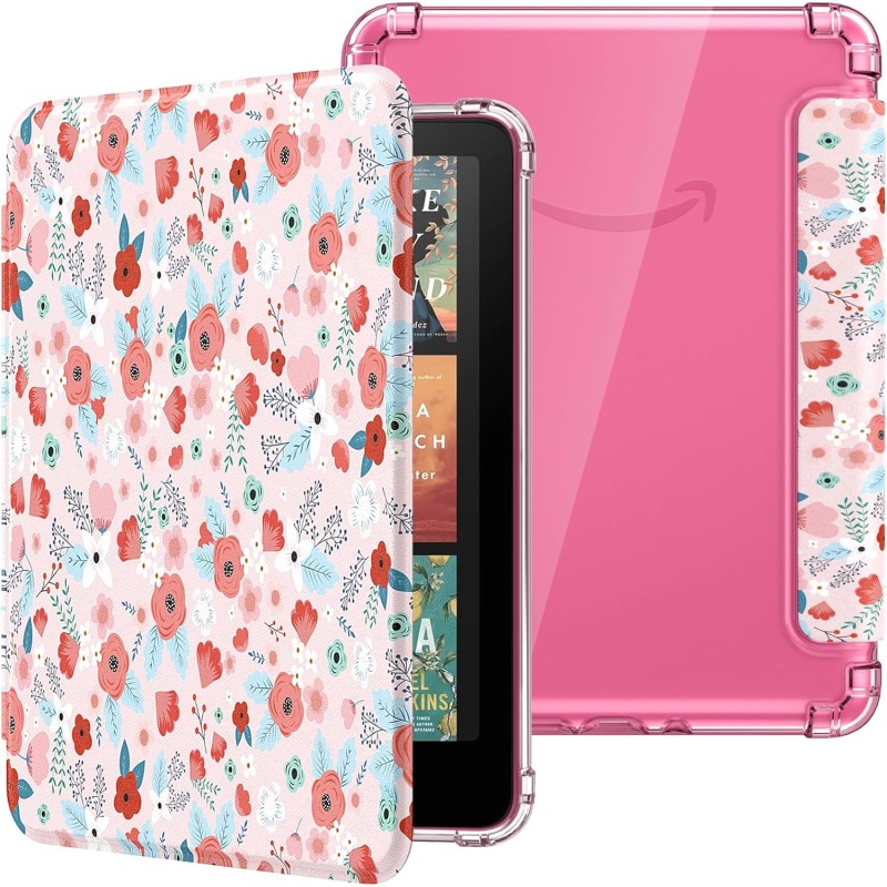 Moko coque pour 7" kindle paperblanc 12 gén 2024 et kindle colorsoft signature edition 2024, étui de protection ultra clair en t