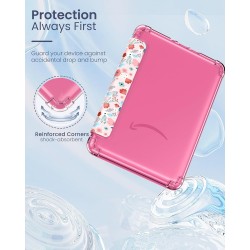Moko coque pour 7" kindle paperblanc 12 gén 2024 et kindle colorsoft signature edition 2024, étui de protection ultra clair en t