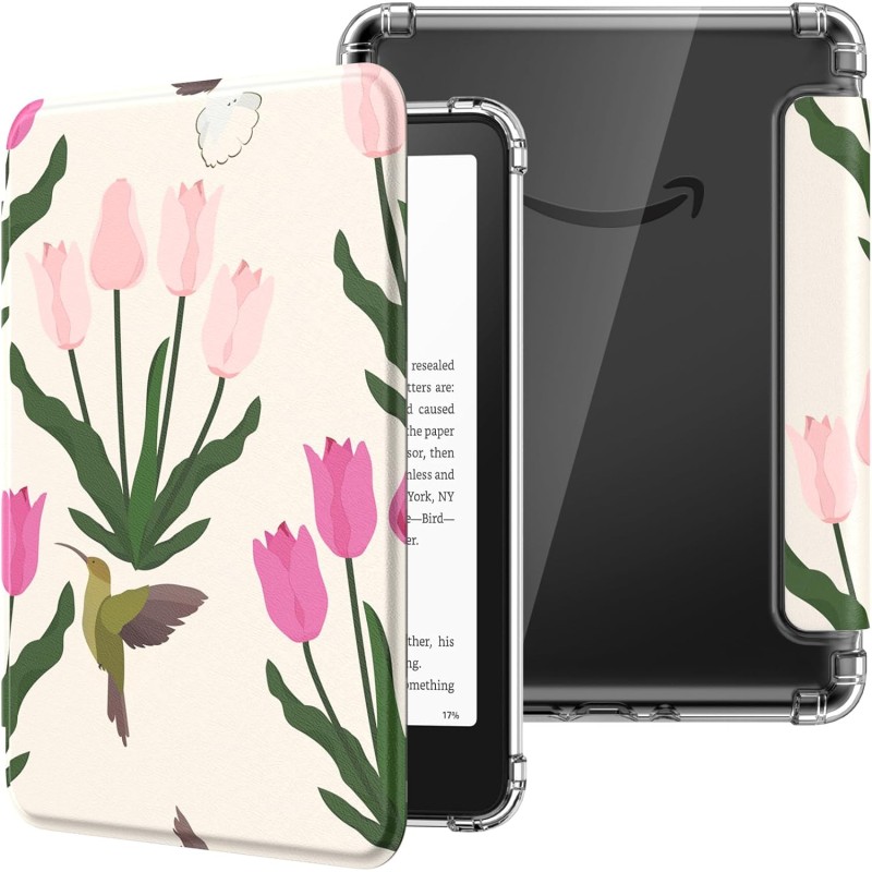 Moko coque pour 7" kindle paperblanc 12 gén modèle 2024 et kindle colorsoft signature edition 2024, étui de protection ultra cla
